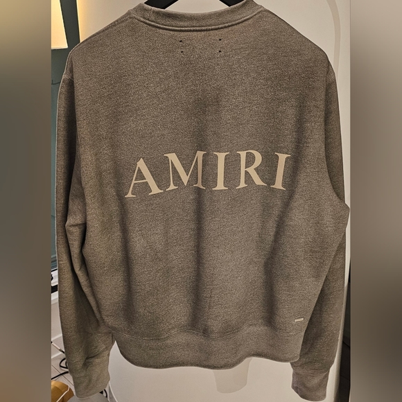 Amiri Sweatshirt Grey Crew Kneck - Picture 2 of 3